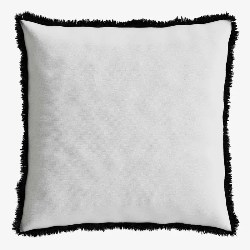 Coussin palmiers noir et blanc d houssable Kob