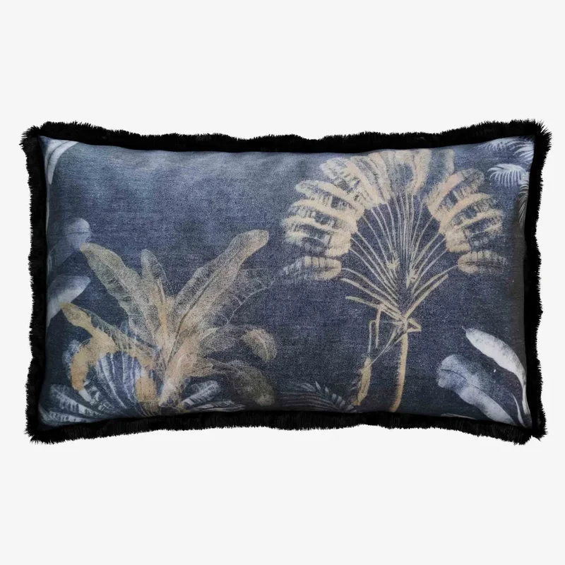 Coussin rectangulaire imprim tropical, Palmiers