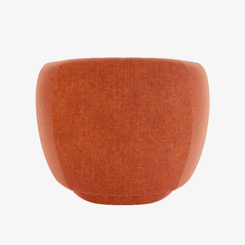Fauteuil en velours ocre Victoria