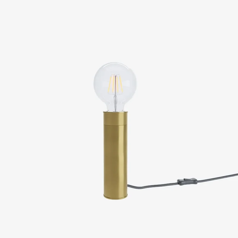 Lampe à poser cylindrique en métal