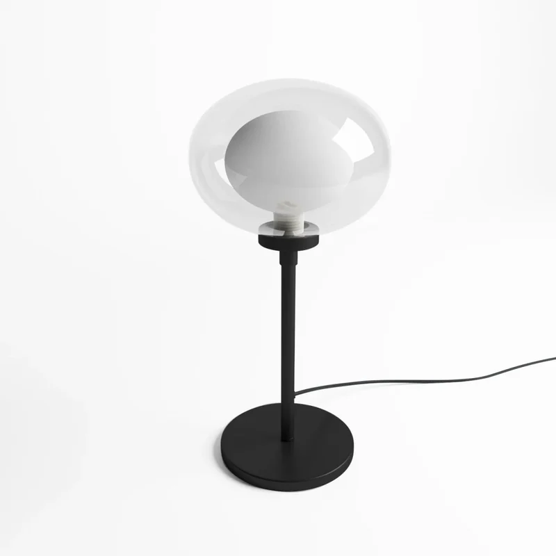 Lampe à poser en métal noir
