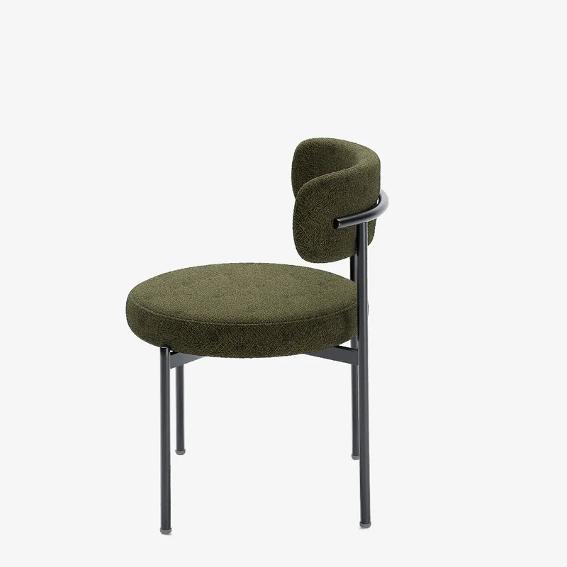 Lot de 2 chaises de table velours vert Scarlett