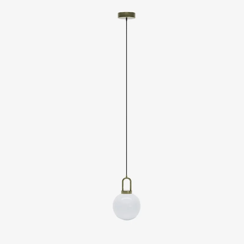 Luminaire suspension globe et m tal or Lafayette