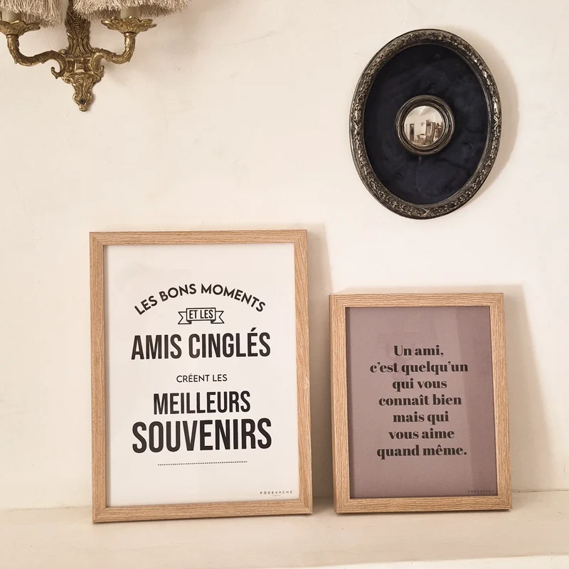 Affiche ou affiche encadrée Amis Cinglés