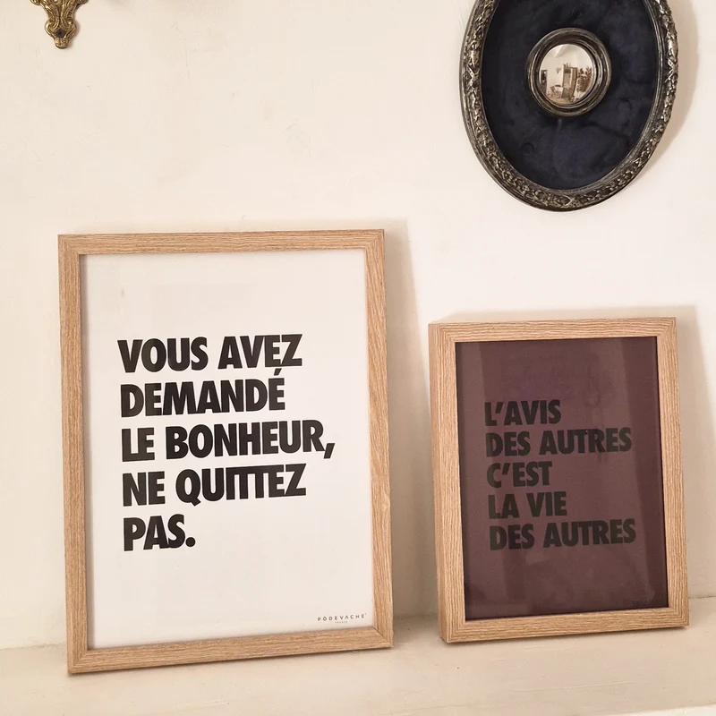 Affiche ou affiche encadrée Avis des Autres