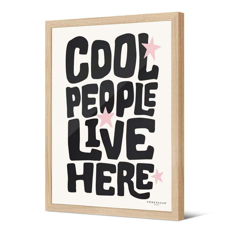 Affiche ou affiche encadrée Cool People