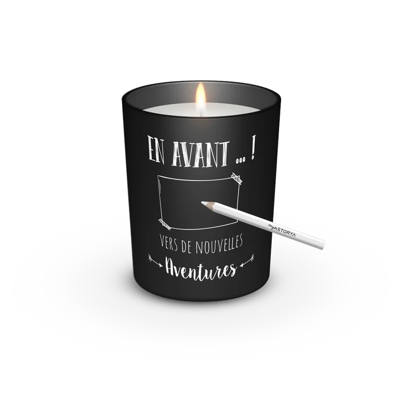 Bougie ardoise Départ