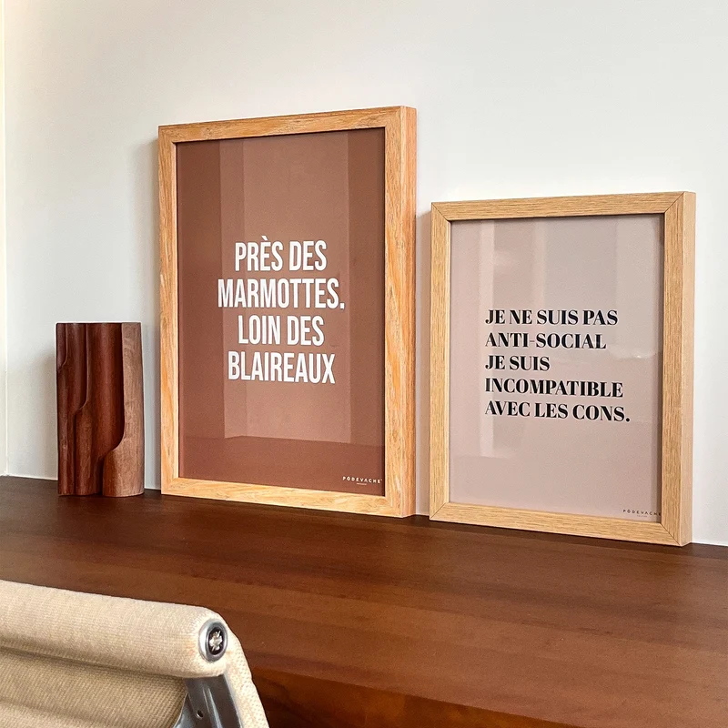 Affiche ou affiche encadrée Marmotte