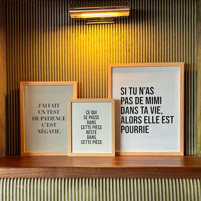 Affiche ou affiche encadrée Piece