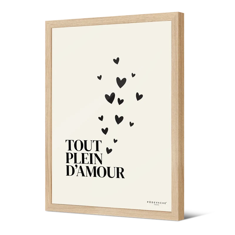 Affiche ou affiche encadrée Plein d'Amour
