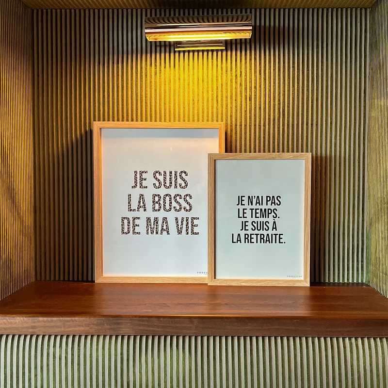 Affiche ou affiche encadrée Retraite