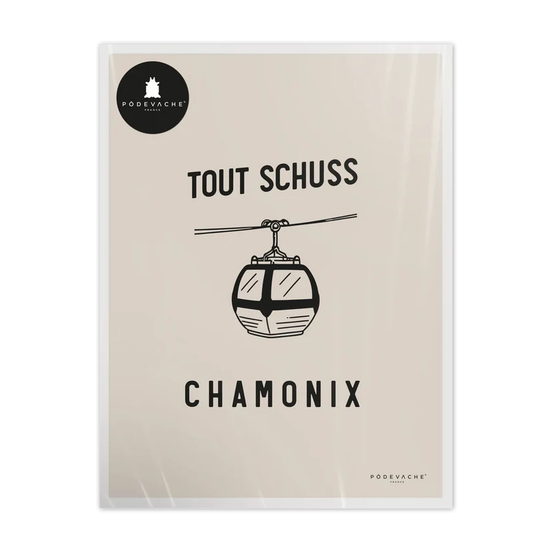 Affiche personnalisée Tout schuss