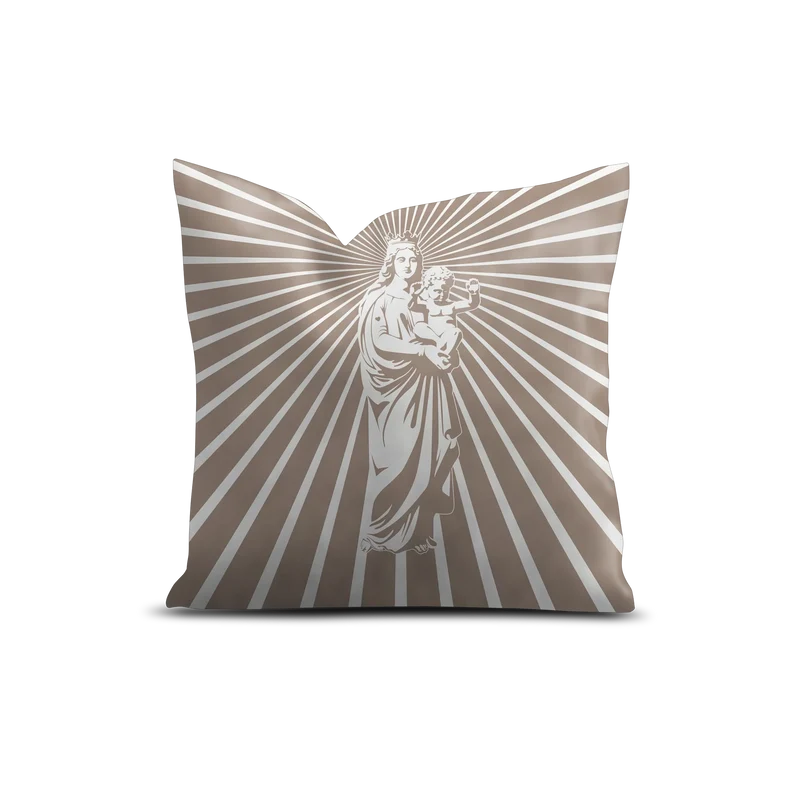 Coussin velours Bonne Mère