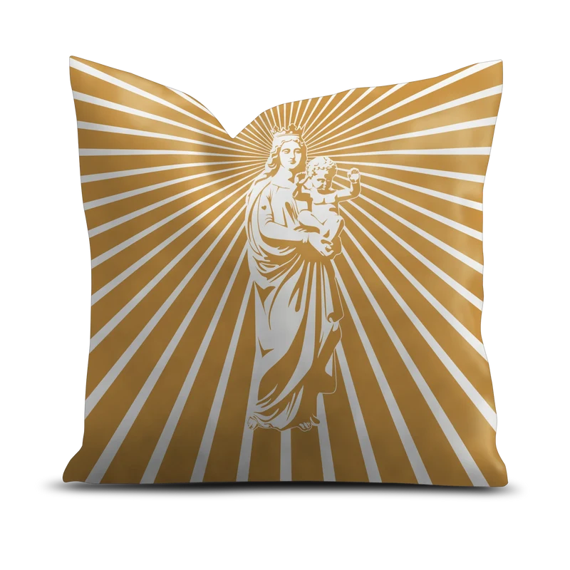 Coussin velours Bonne Mère