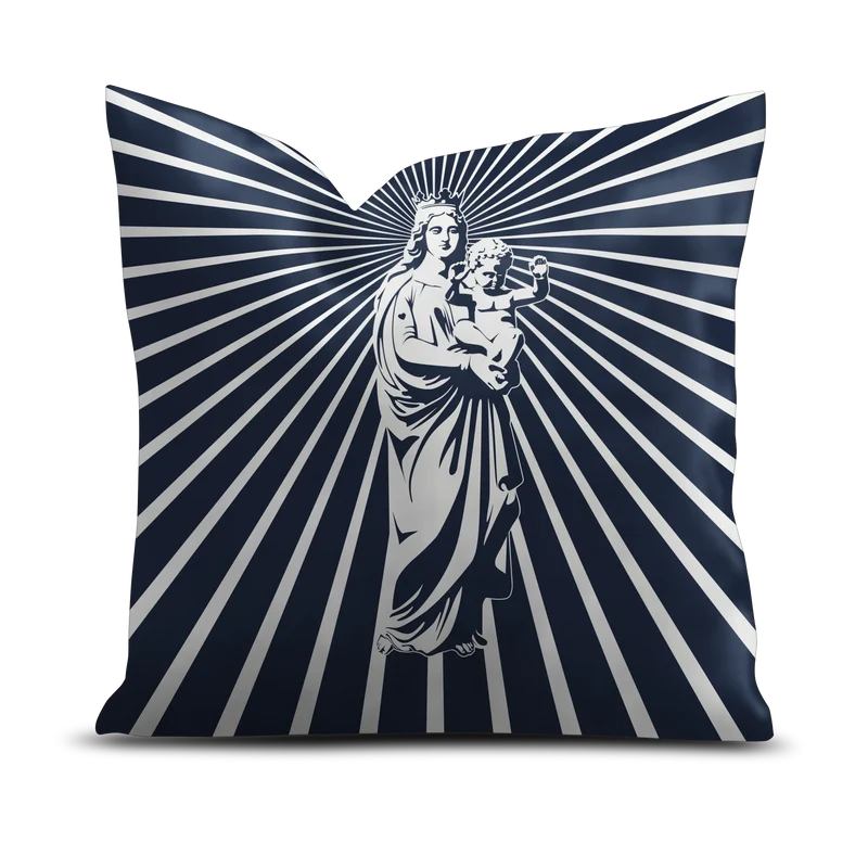 Coussin velours Bonne Mère