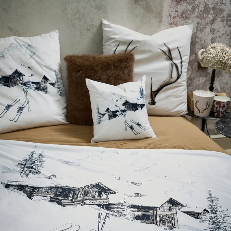 Coussin Velours Cerf Sils Maria