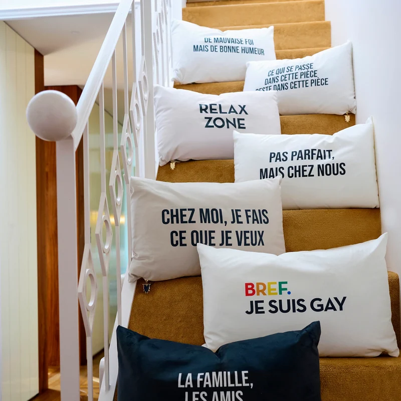 Coussin Velours Chez Moi