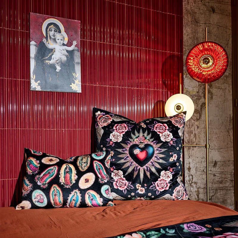 Coussin Velours Ex Voto Cartone