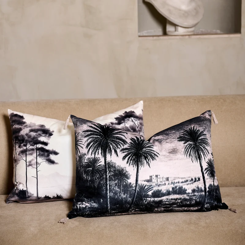 Coussin Velours Jungle Tanis