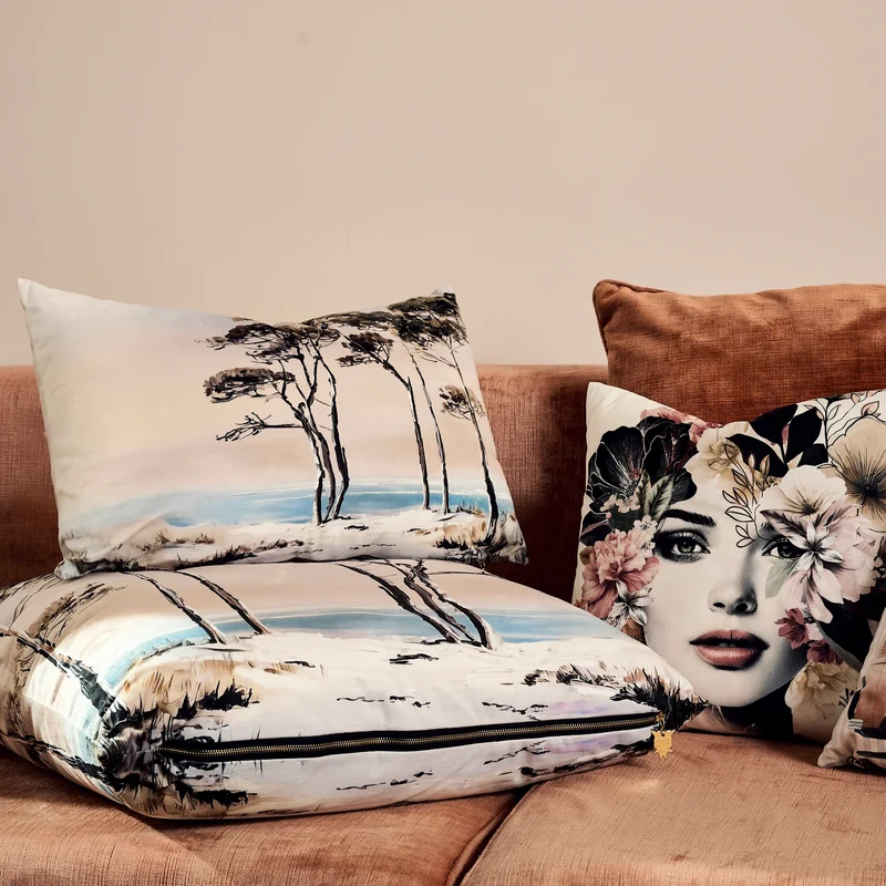 Coussin velours Kilosa