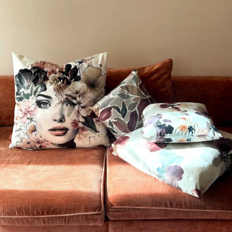 Coussin velours Ksar