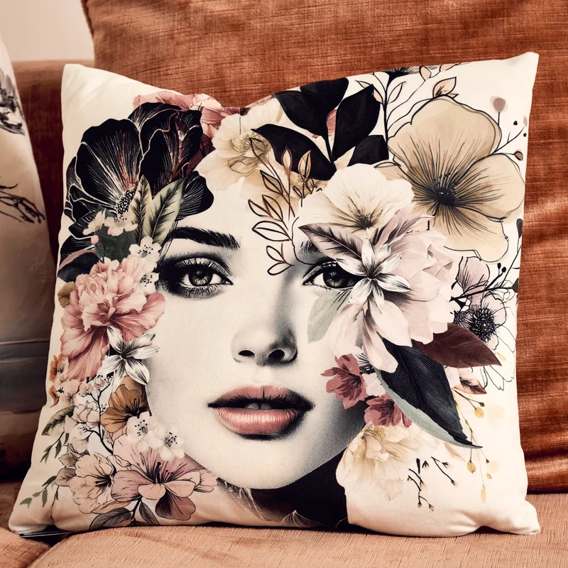 Coussin velours Ksar