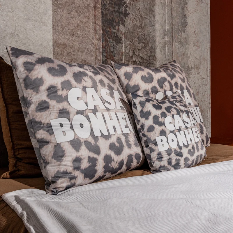 Coussin Velours Léopard Eleusis