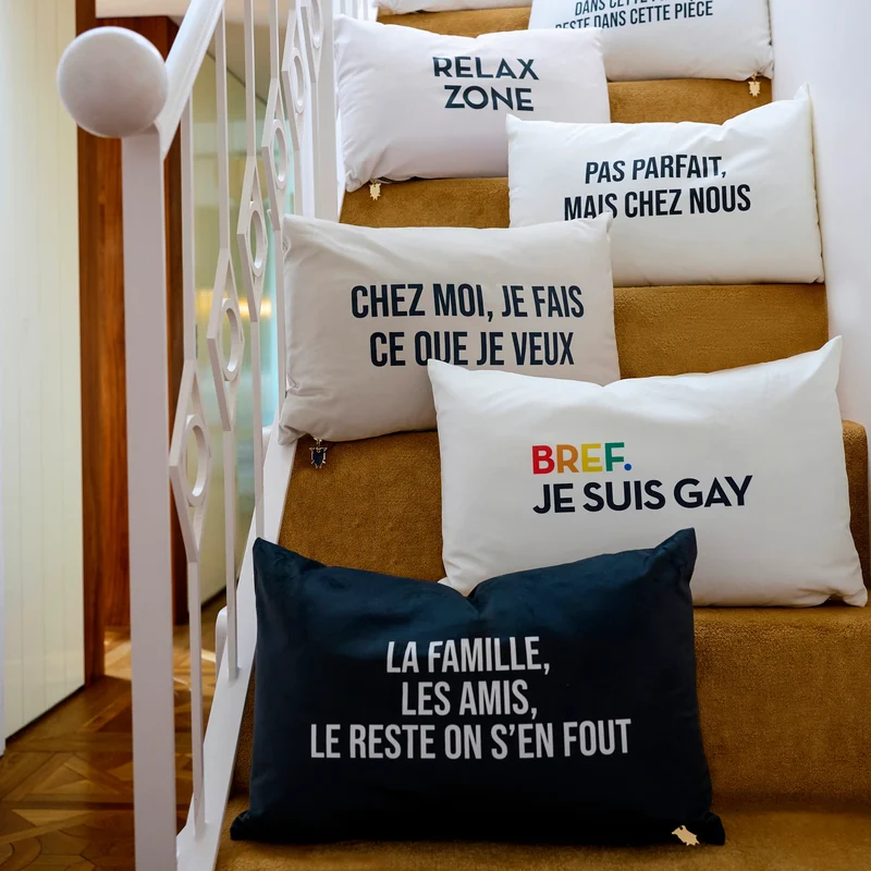 Coussin Velours Mauvaise Foi