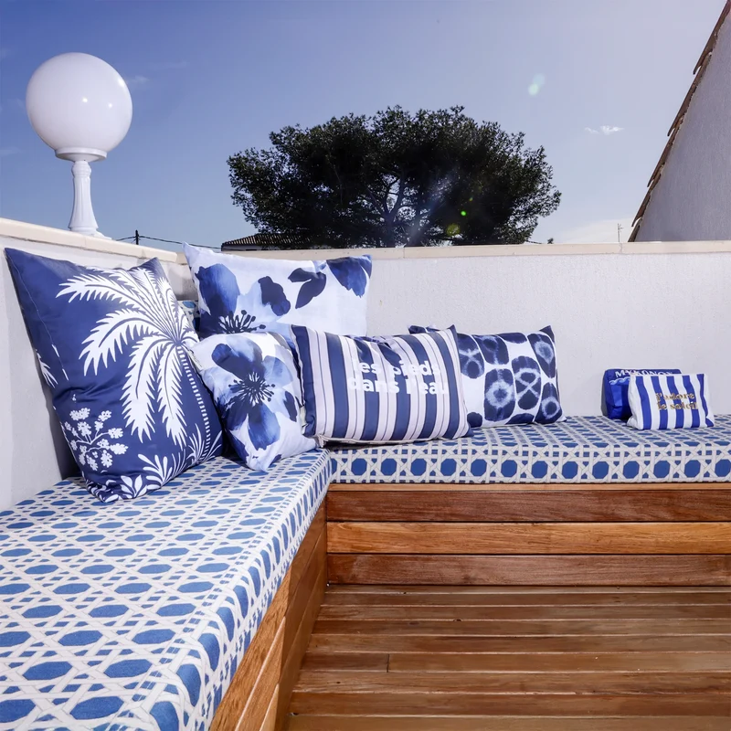 Coussin extérieur Stripe Pieds Eau