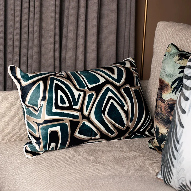 Coussin velours Ambera