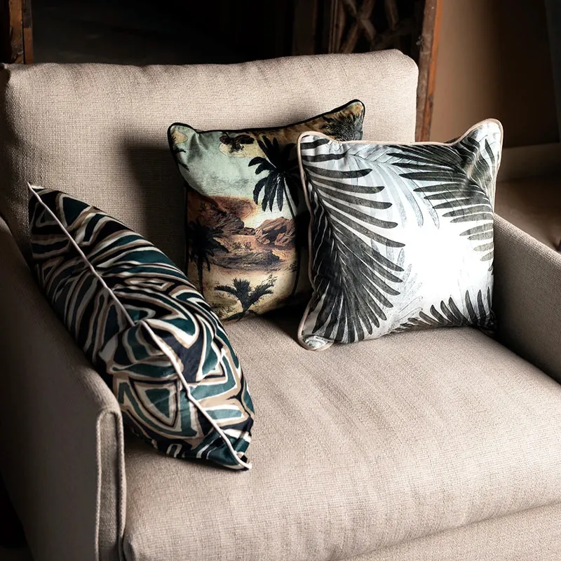 Coussin velours Ambera