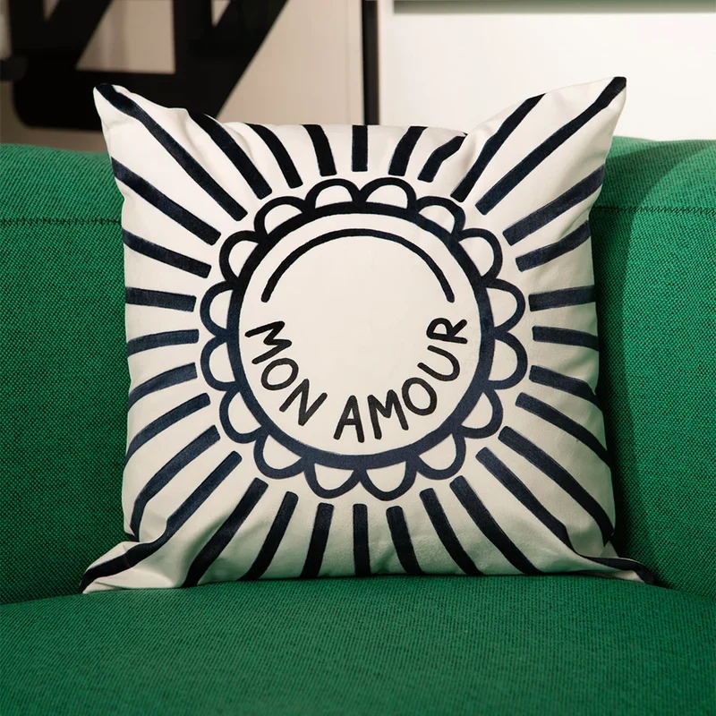 Coussin velours Anena