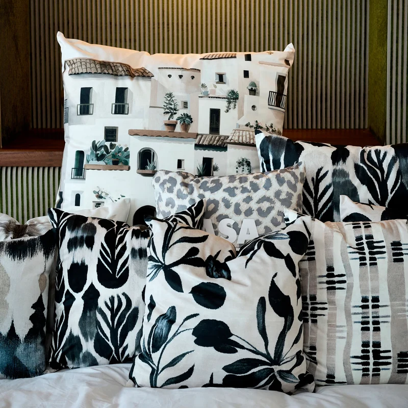 Coussin velours Bergen