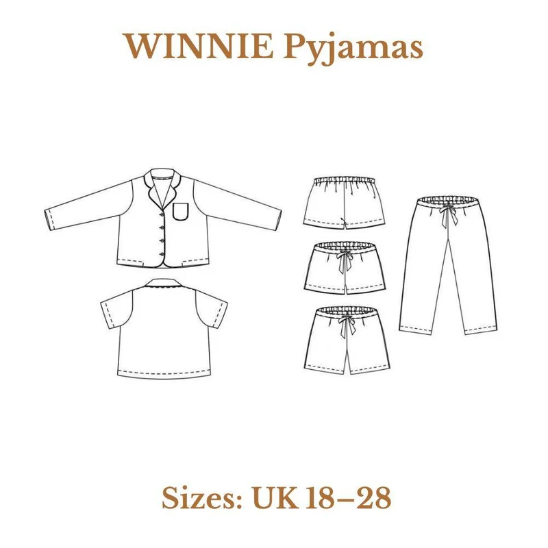 PATRON DE COUTURE PDF | Pyjama WINNIE | Merchant & Mills | UK 18–28