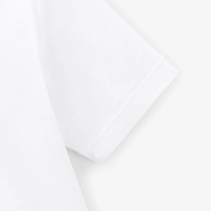 T-shirt garçon en jersey blanc