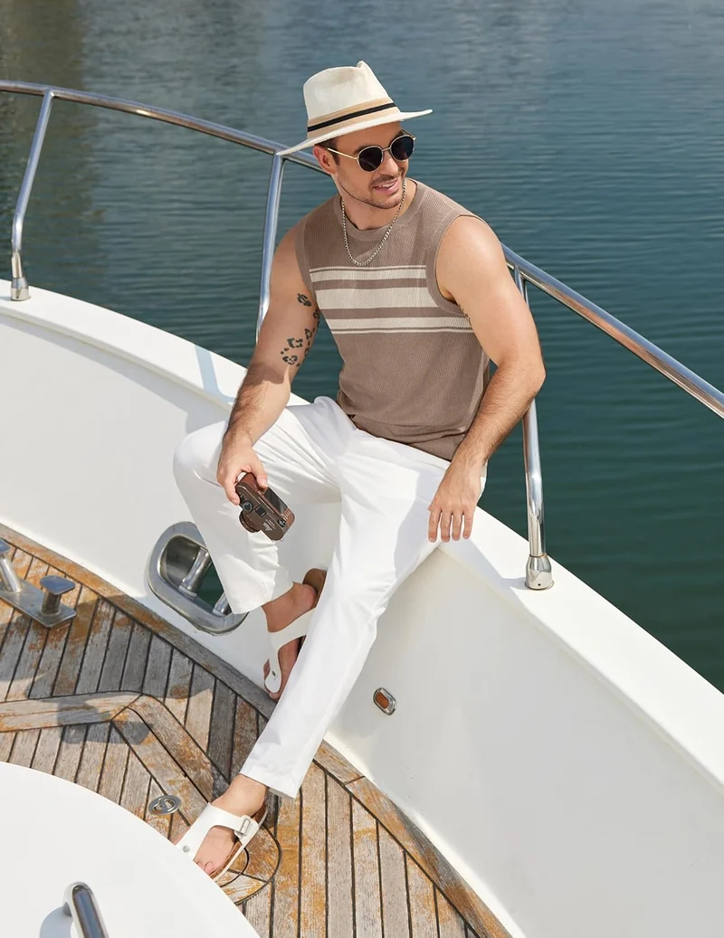 Evan Débardeur Homme – Tank Top Maille Respirante, Style Été & Musculation