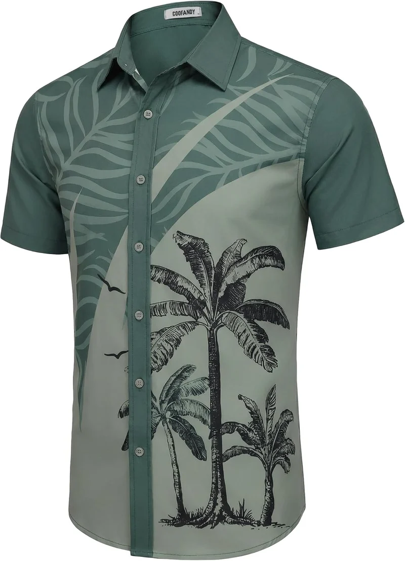 Carlos Chemise Hawaïenne Homme – Chemise Tropicale Été, Légère & Séchage Rapide