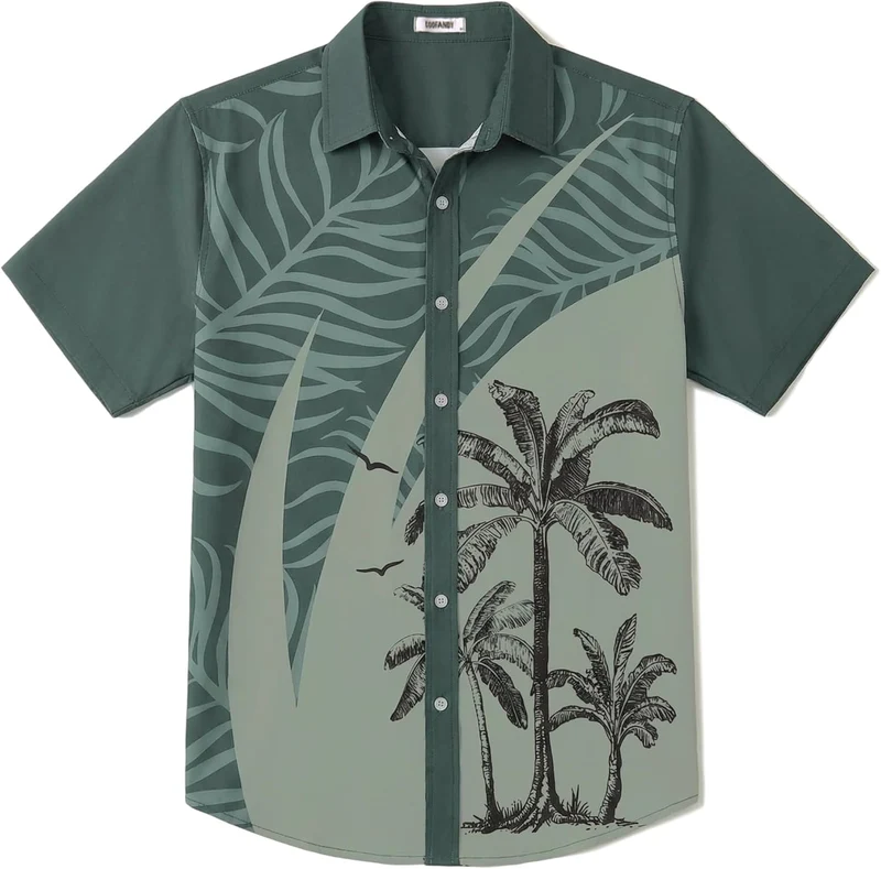 Carlos Chemise Hawaïenne Homme – Chemise Tropicale Été, Légère & Séchage Rapide