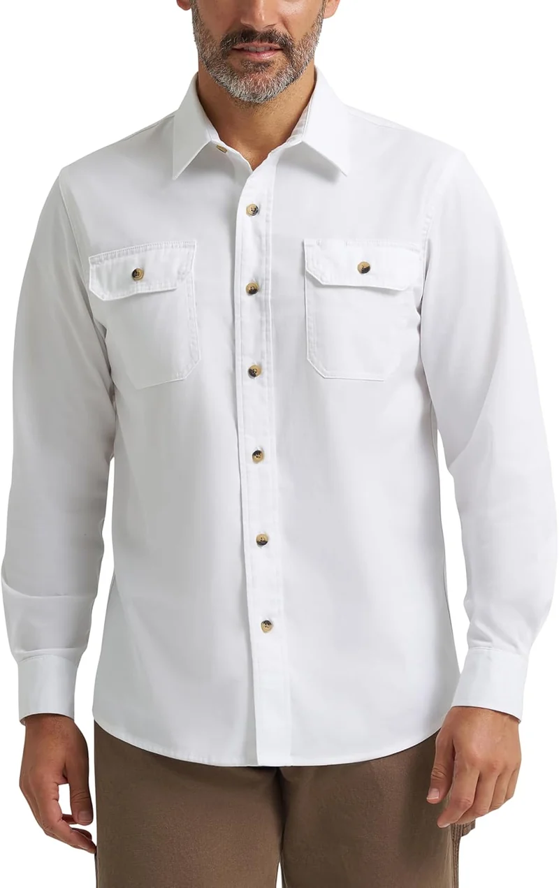 Thom Chemise Homme – Chemise Classique Manches Longues, Coupe Relax & Poches