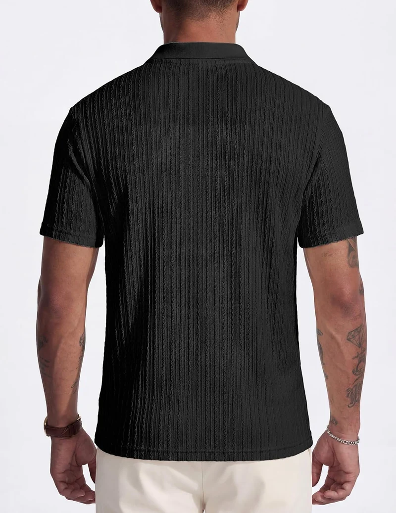 Matteo Polo Homme – Polo Maille Stretch, Style Old Money & Casual Été