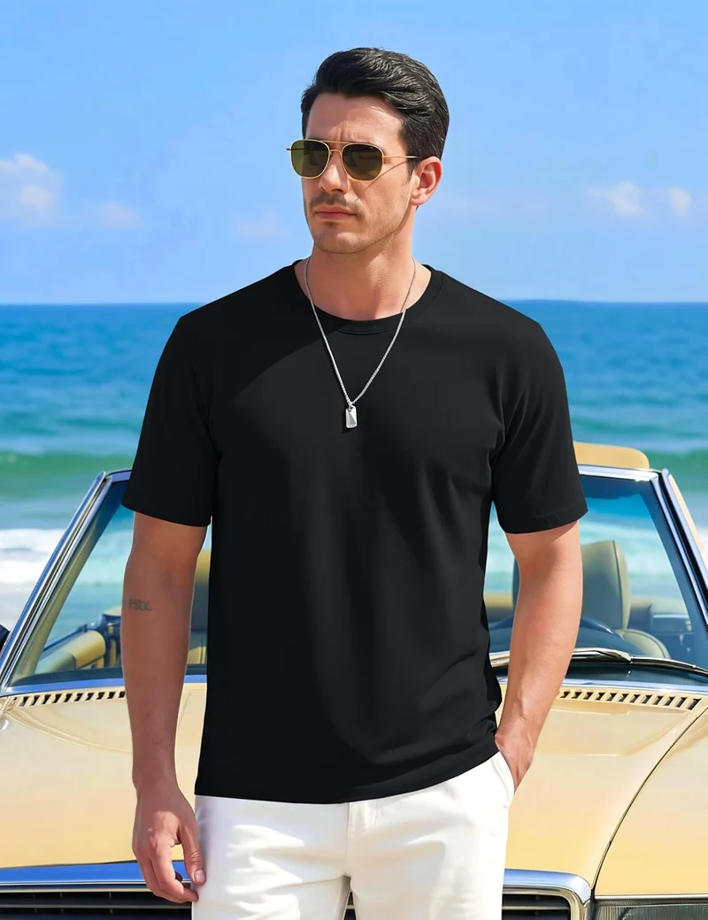 Alex T-Shirt Homme – Tee-Shirt Respirant UPF80+, Séchage Rapide & Style Casual