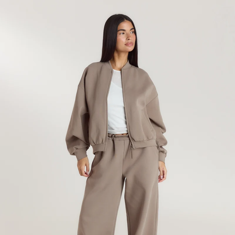 Veste en Néoprène - Taupe