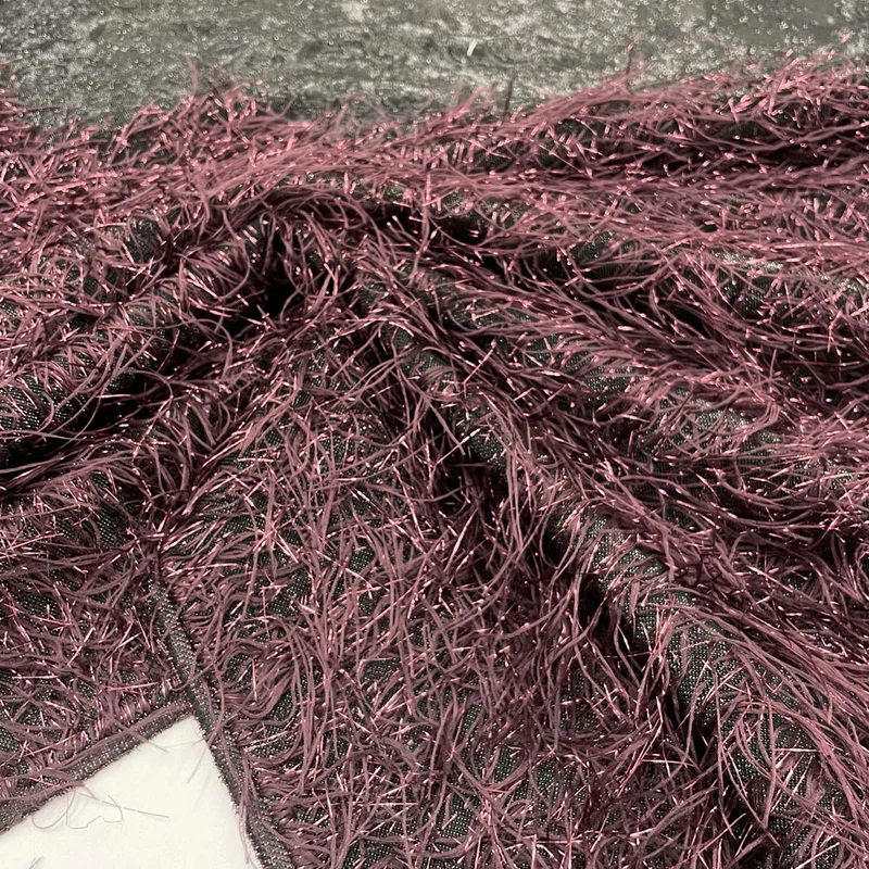 Tissu Damassé, Frange - Métallisé, Pacha