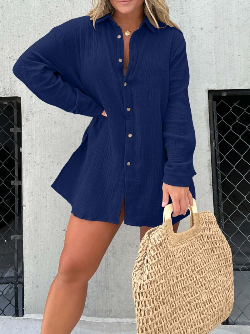 Mia Ensemble Femme Été – Set Blouse Nouée & Short Taille Haute, Look Moderne & Léger