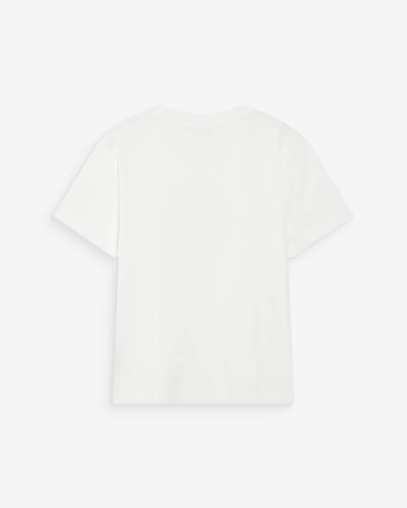 T-shirt en coton manches courtes ivoire Vanders