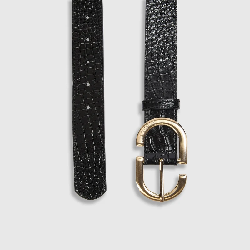 Ceinture à boucle - Noir