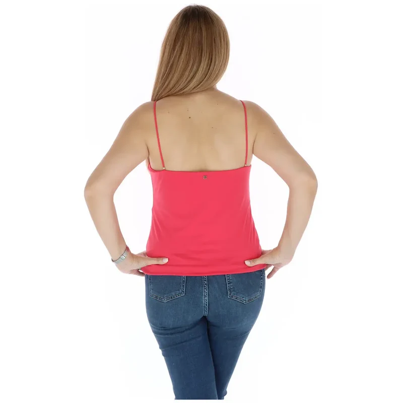 Top fuchsia à bretelles pour femme Kocca en polyester et élasthanne