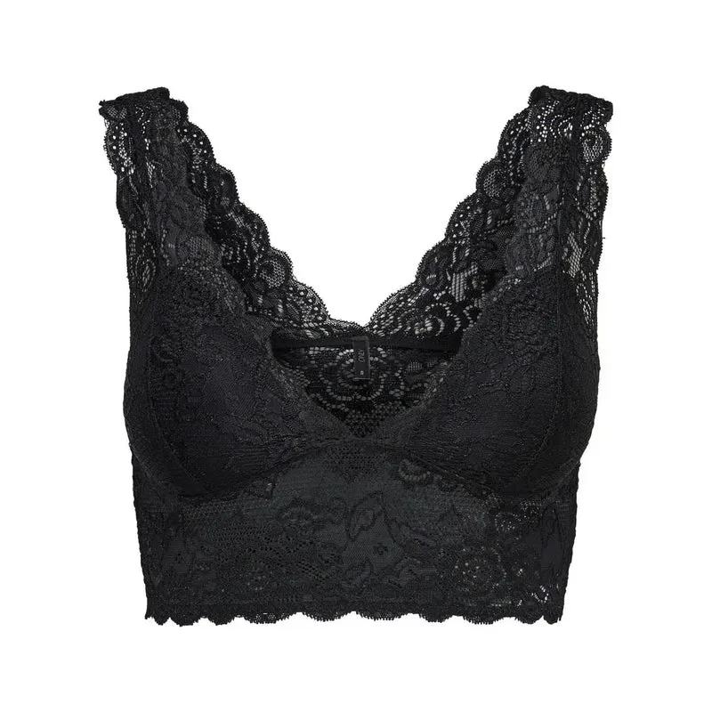 Haut sans manches à encolure en V, pour femmes, noir, en polyester, 15107599