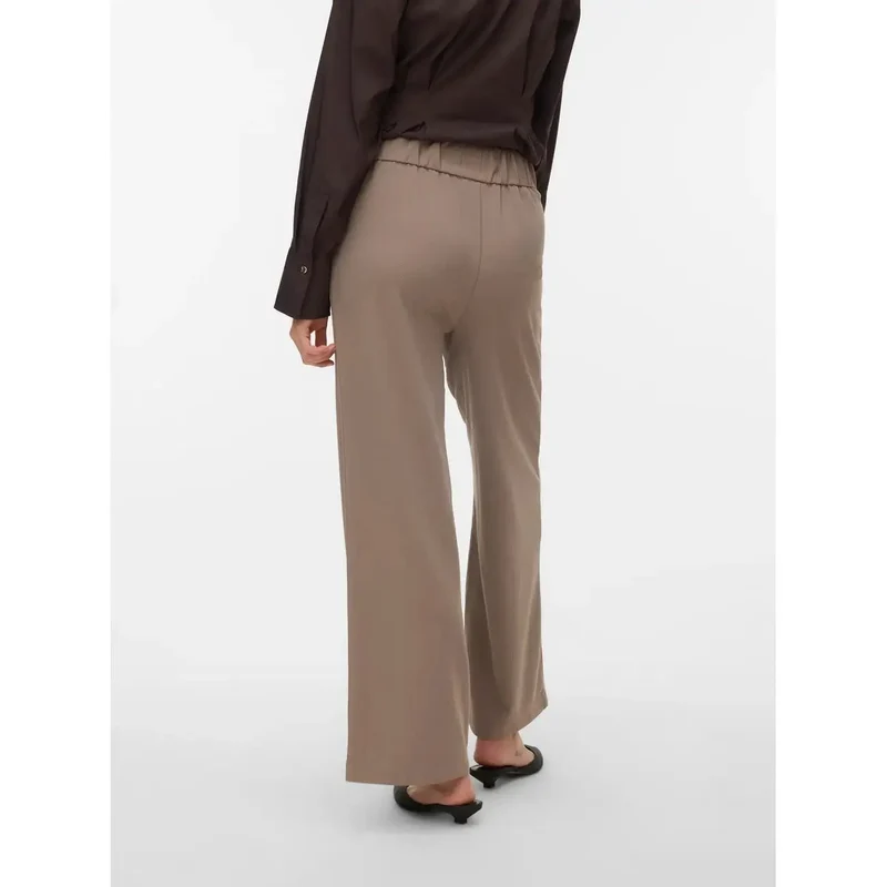 Pantalons pour femmes Vero Moda Beige à enfiler, en polyester