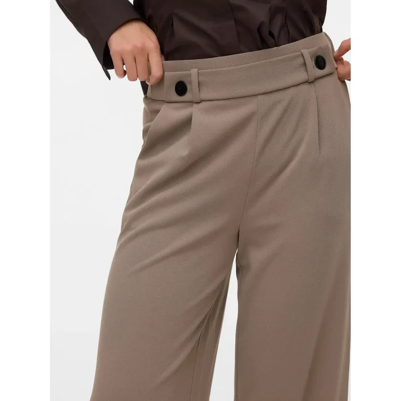 Pantalons pour femmes Vero Moda Beige à enfiler, en polyester